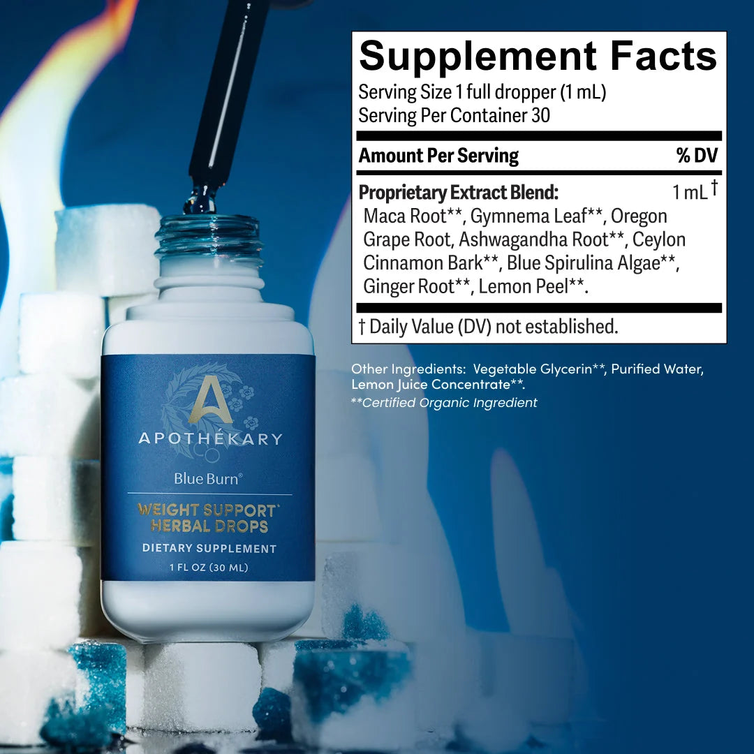 Blue Weight Support Herbal Drops